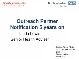Outreach Partner Notification 5 years on