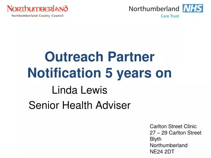 outreach partner notification 5 years on