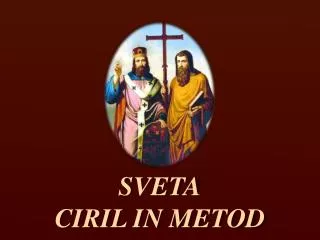 sveta ciril in metod