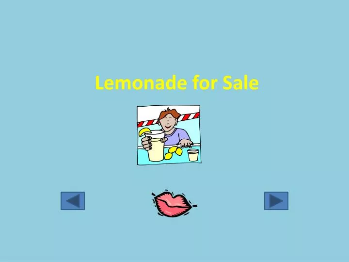 lemonade for sale