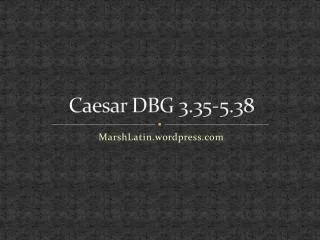 Caesar DBG 3.35-5.38