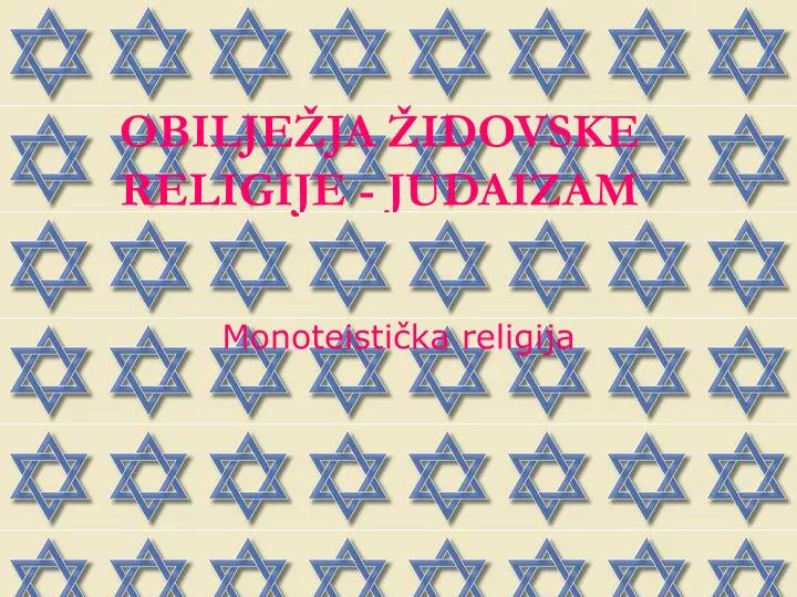 obilje ja idovske religije judaizam