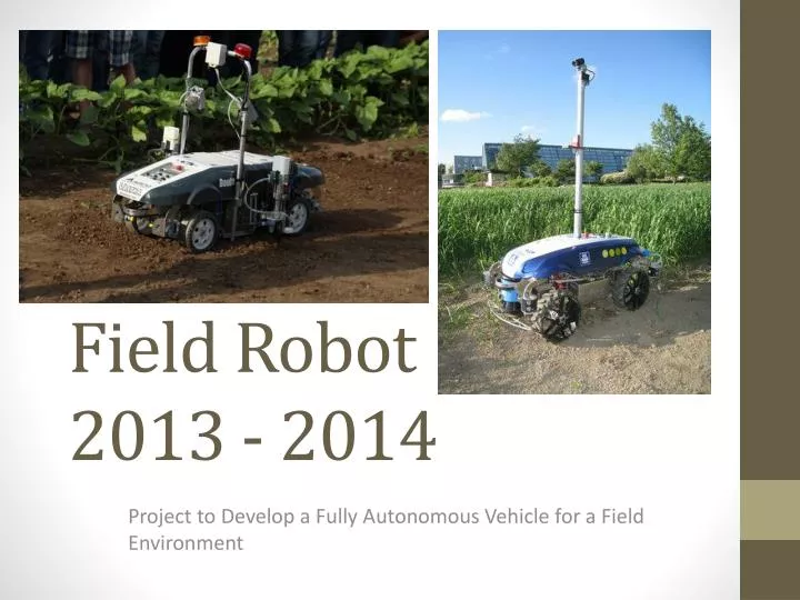 field robot 2013 2014