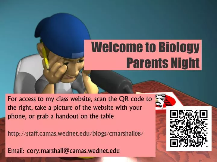 welcome to biology parents night