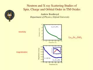 Neutron and X-ray Scattering Studies of Spin, Charge and Orbital Order in TM Oxides