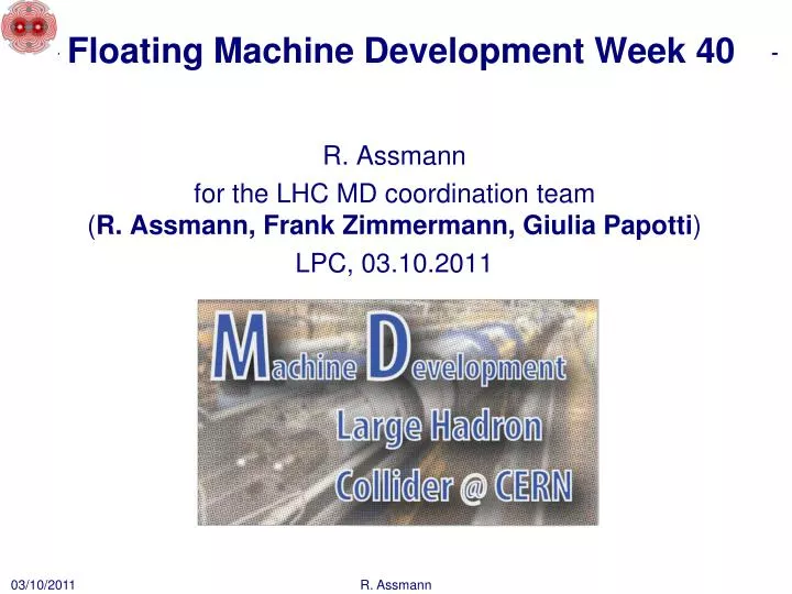 floating machine d evelopment week 40