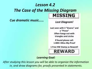 Lesson 4.2 The Case of the Missing Diagram