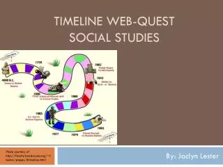 Timeline web-quest Social Studies