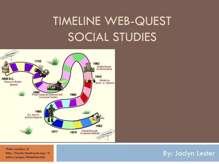 timeline web quest social studies