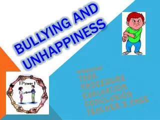 Bullying and unhappiness