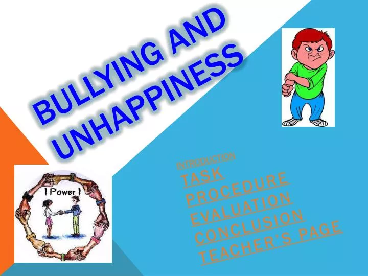 bullying and unhappiness