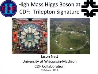 High Mass Higgs Boson at CDF: Trilepton Signature