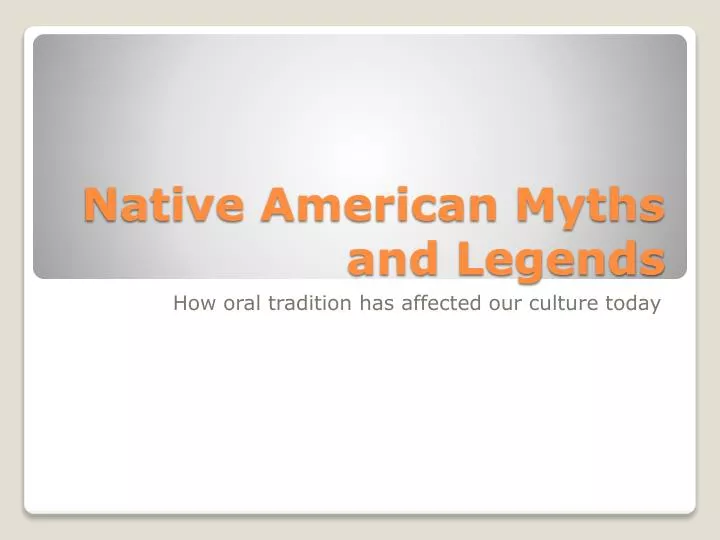 native american myths and legends