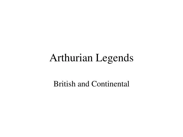 arthurian legends