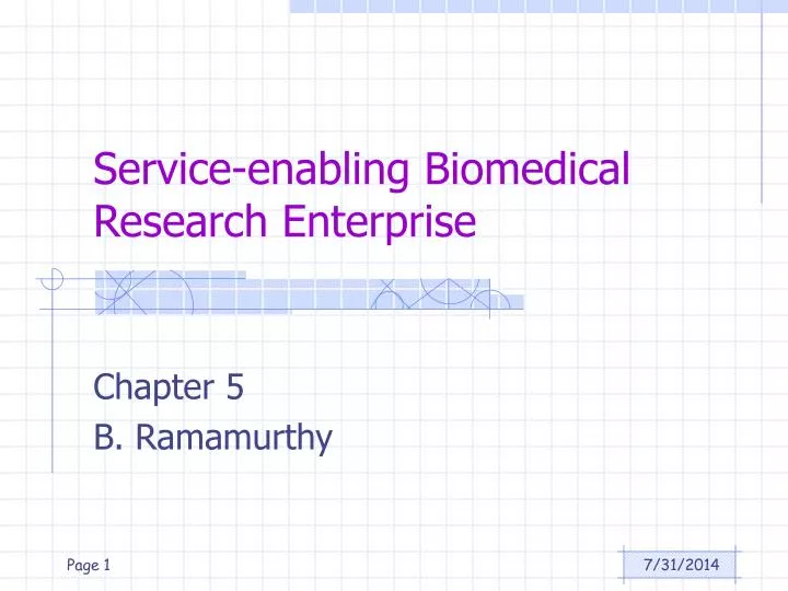 service enabling biomedical research enterprise