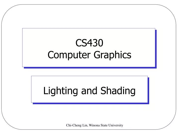 cs430 computer graphics