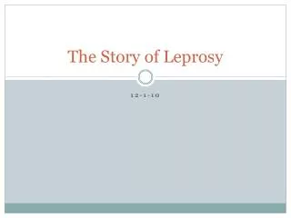 the story of leprosy
