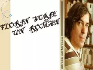 florin scrie un roman