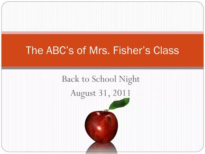 the abc s of mrs fisher s class