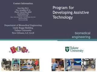 Program for Developing Assistive Technology