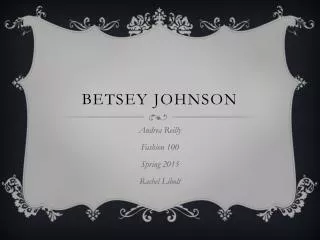 Betsey Johnson