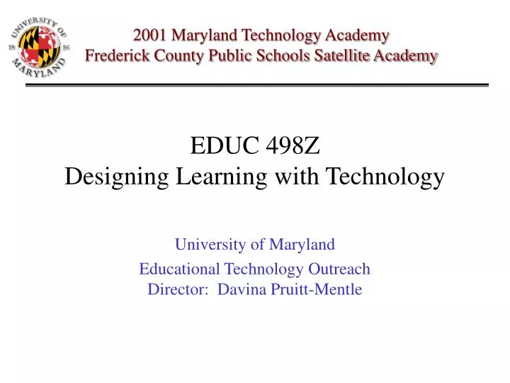 educ 498z designing learning with technology