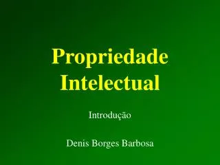propriedade intelectual