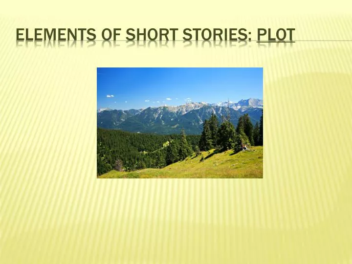 elements of short stories plot