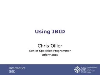 using ibid