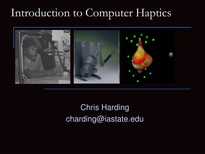 introduction to computer haptics