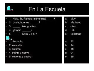 en la escuela