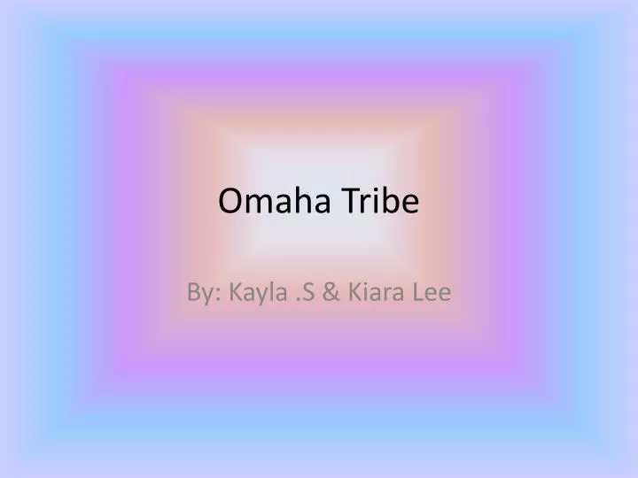 omaha tribe