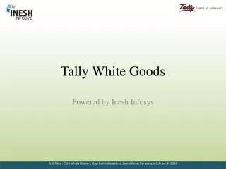 Tally White Goods