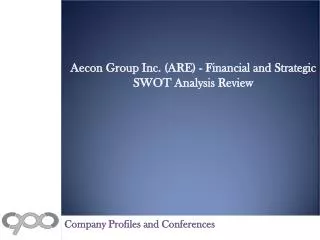 Aecon Group Inc. (ARE) - Financial and Strategic SWOT Analys