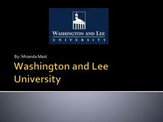 Washington and Lee University