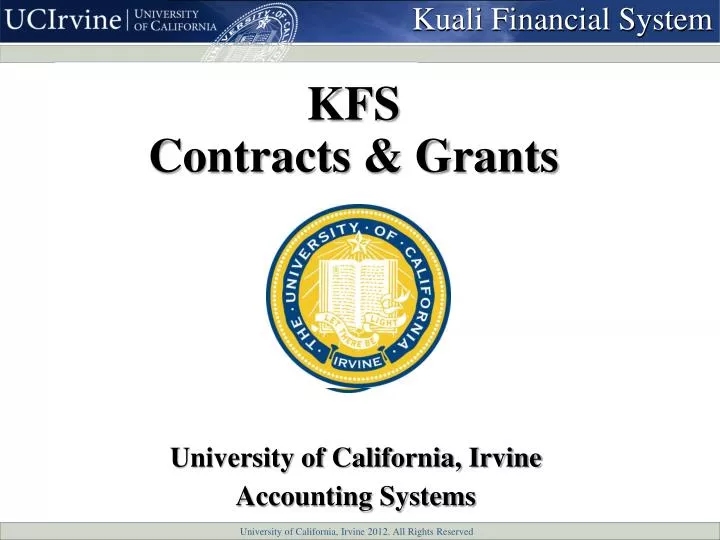 kfs contracts grants