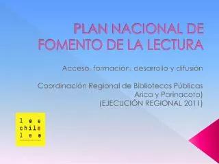 plan nacional de fomento de la lectura