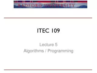 ITEC 109
