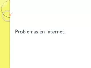 problemas en internet