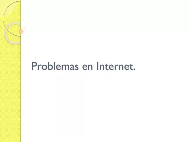 problemas en internet