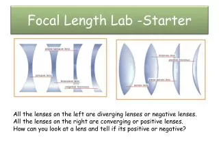 Focal Length Lab -Starter