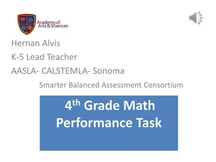 hernan alvis k 5 lead teacher aasla calstemla sonoma smarter balanced assessment consortium