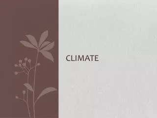 climate