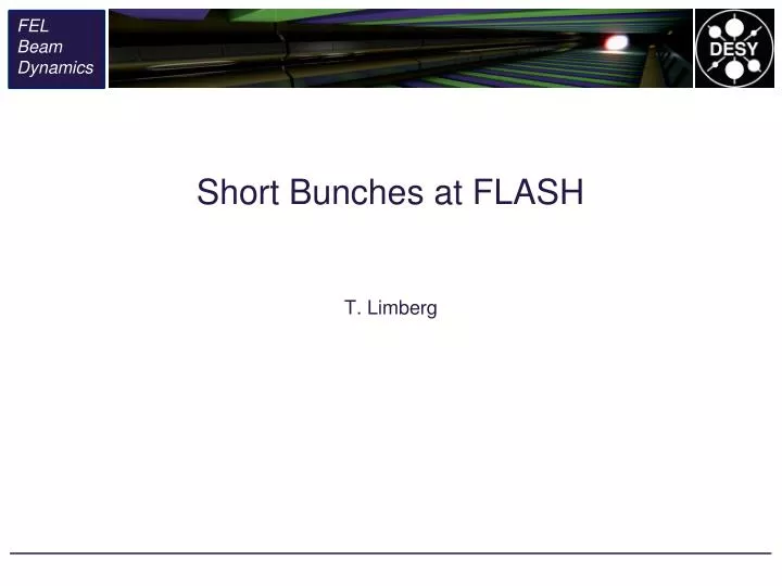 short bunches at flash
