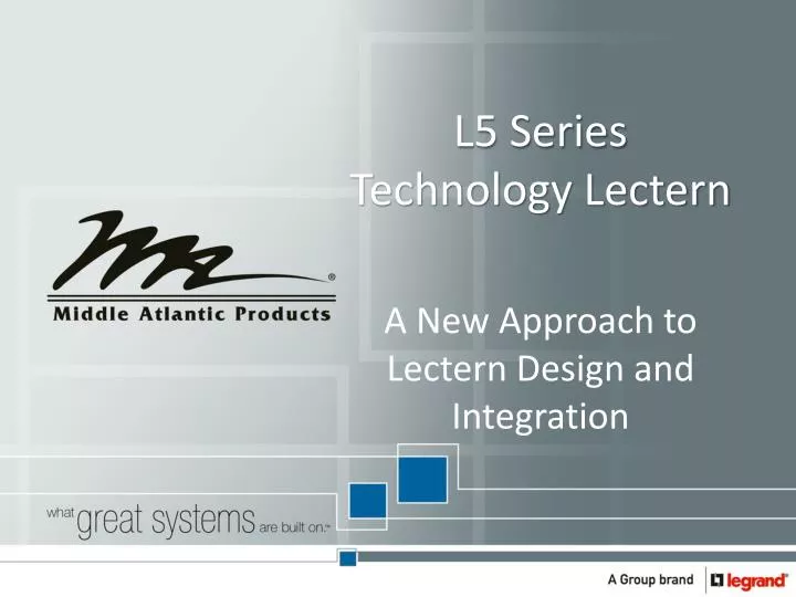 l5 series technology lectern