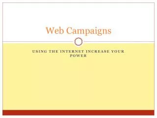 Web Campaigns