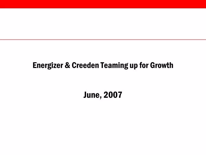 energizer creeden teaming up for growth