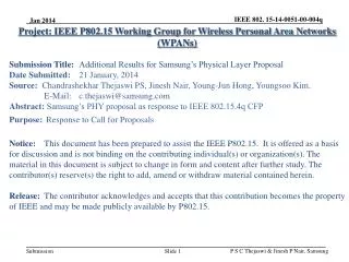 Project: IEEE P802.15 Working Group for Wireless Personal Area Networks (WPANs)