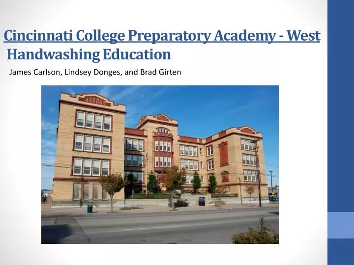 cincinnati college preparatory academy west handwashing education