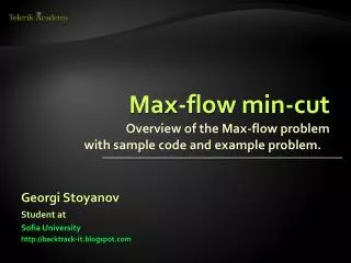 Max-flow min-cut